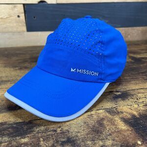 Mission 5 Panel Blue Adjustable Hat Cap